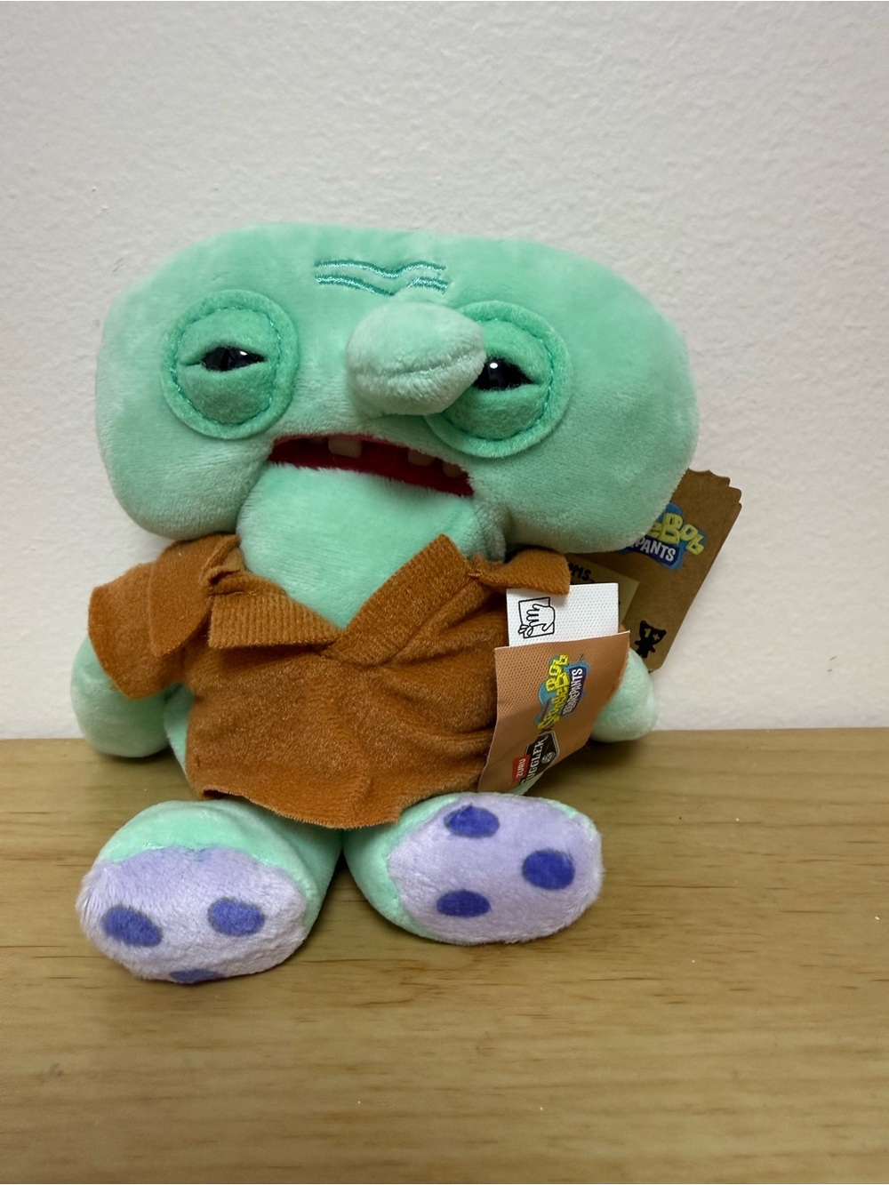 Fuggler x Spongebob Squarepants Keychain Plush SQUIDWARD 5"